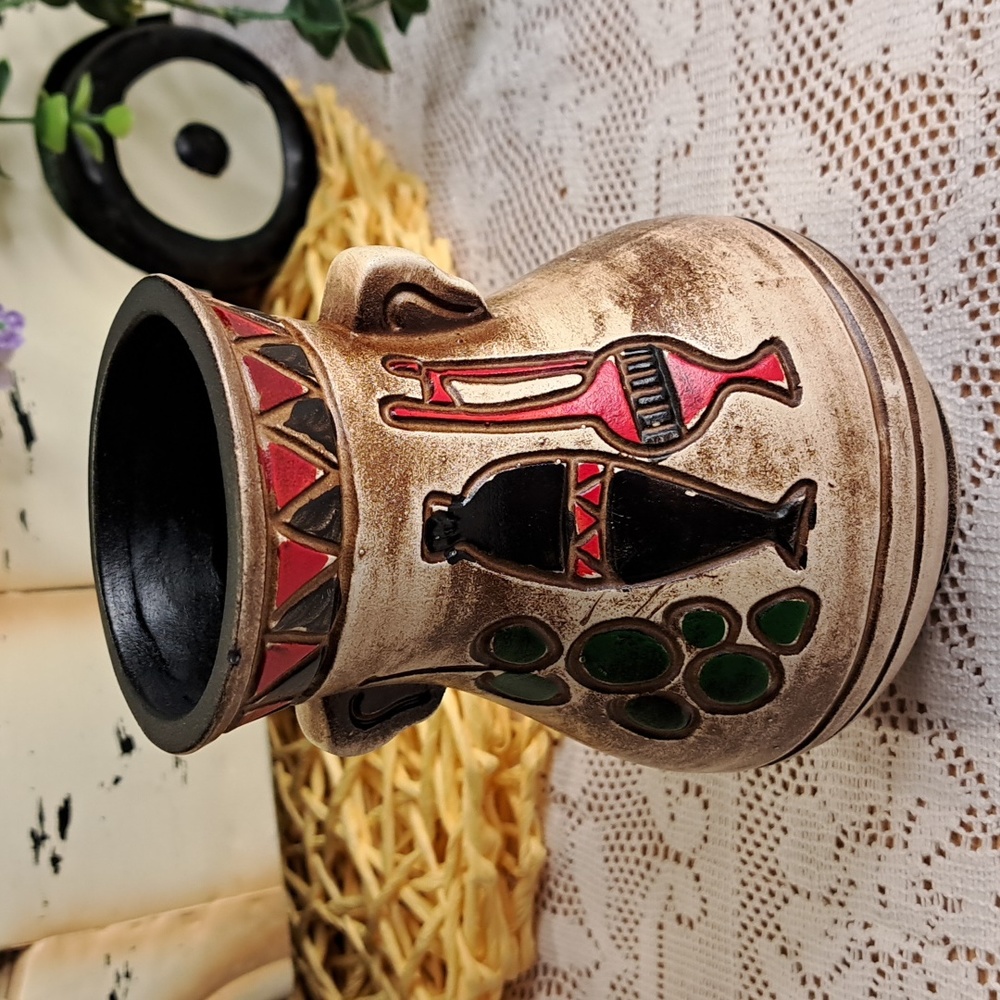 Rustic vintage Japanese vase